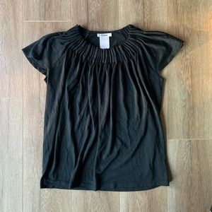 Chloe ruched black top